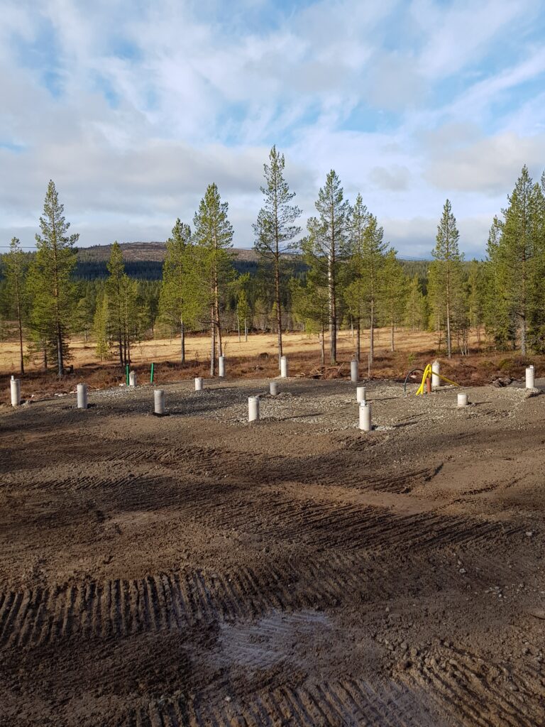 20181020_120346 en välutförd markarbete av öppen plintgrund