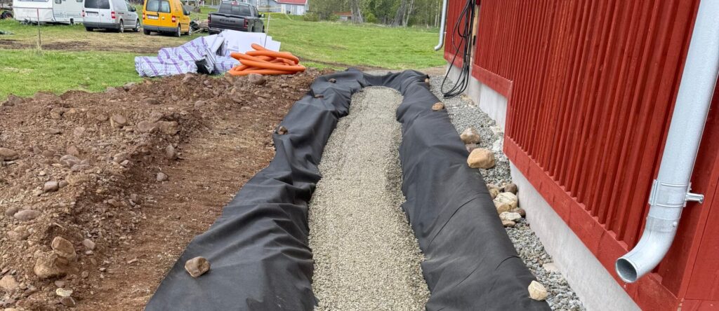 dränering av ett hus