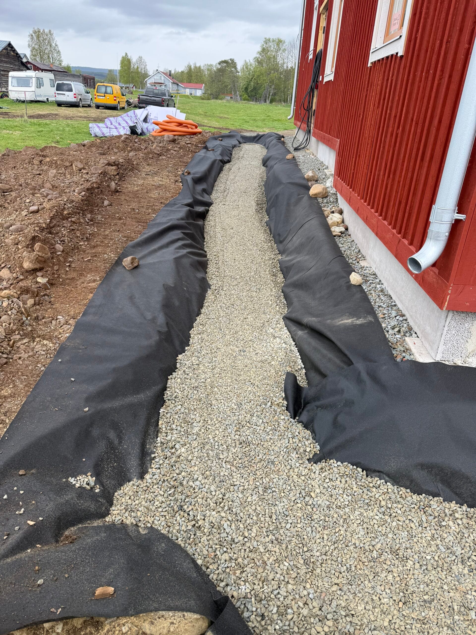 dränering av ett hus